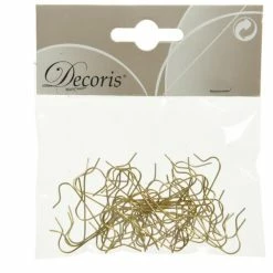 Le moins cher ???? Attaches Boules De Noël Or - Sachet De 50 ????