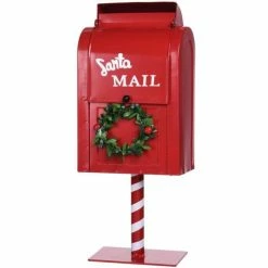 Promo ???? Boîte Aux Lettres "Santa Mail" H37cm - 2 Coloris Possibles ????