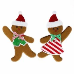 Meilleur prix ???? Bonhommes Pain D'épice à Suspendre H 32 Cm - Par 2 ✔️