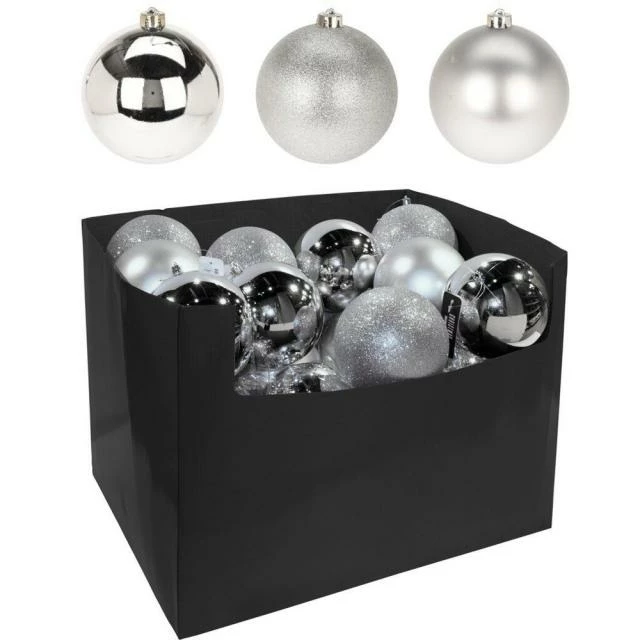Boule argent Ø12cm 3 finitions possibles Budget ???? Boule Argent Ø12cm 3 Finitions Possibles ???? -LED Shop boule argent o12cm 3 finitions possibles 02