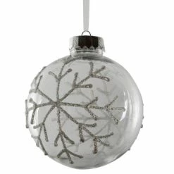 Meilleure vente ???? Boule Avec Décor Flocon Ø10cm ????