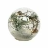 Budget ???? Boule En Verre Décor Pin Et 15 MicroLED Blanc Chaud Ø 18cm ????