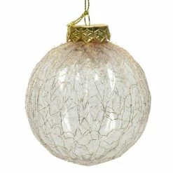 Remise ???? Boule Incassable Effet Dentelle Ø8cm ????