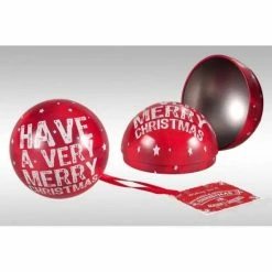 Sortie ⌛ Boule Noël Rouge Merry 🎅 Christmas - ø 6,8 - Par 216 🎁