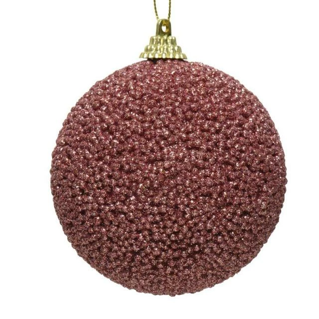 Boule perles et paillettes vieux rose Ø8cm Bon marché ???? Boule Perles Et Paillettes Vieux Rose Ø8cm ???? -LED Shop boule perles et paillettes vieux rose o8cm 01