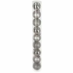 Acheter ⭐ Boules De Noël Argent Assorties Ø6cm - Par 9 🔔