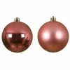 Grosses soldes ???? Boules Incassables Rose Gold Brillant-mat-paillettes Mix Ø10cm - Par 4 ????