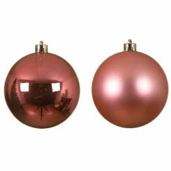 Grosses soldes ???? Boules Incassables Rose Gold Brillant-mat-paillettes Mix Ø10cm - Par 4 ????