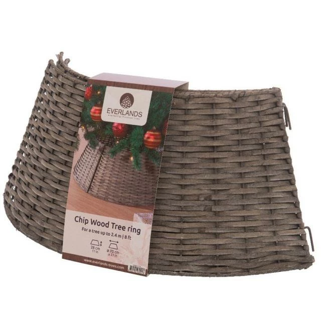 Cache pied de sapin gris Ø57xH28cm Grosses soldes ???? Cache Pied De Sapin Gris Ø57xH28cm ???? -LED Shop cache pied de sapin gris