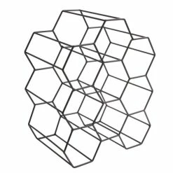 Acheter 🤩 Casier Bouteilles Filaire Noir En Nid D'abeilles 💯