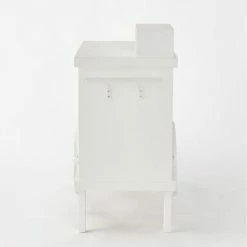 Remise ✨ Charrette Bois Blanc 1 Porte 4 Cases Et Présentoir L120 X P55 X H90 Cm ✔️ -LED Shop charrette bois blanc 1 porte 4 cases et presentoir l120 x p55 x h90 cm 04