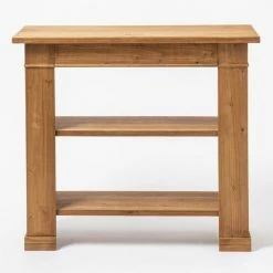 Meilleure affaire ???? Cheminée Console En Bois Avec étagères Amovibles L 90 X P 30 X H 80 Cm ????