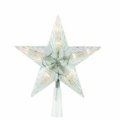 Offres ???? Cimier étoile Led Blanc Chaud & Flash - 20 Cm ????