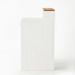 Bon marché ⭐ Comptoir Bois Blanc Tablette Nature L60 X P60 X H110 Cm ???? -LED Shop comptoir bois blanc tablette nature l60 x p60 x h110 cm 04