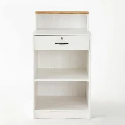 Bon marché ⭐ Comptoir Bois Blanc Tablette Nature L60 X P60 X H110 Cm ???? -LED Shop comptoir bois blanc tablette nature l60 x p60 x h110 cm 05