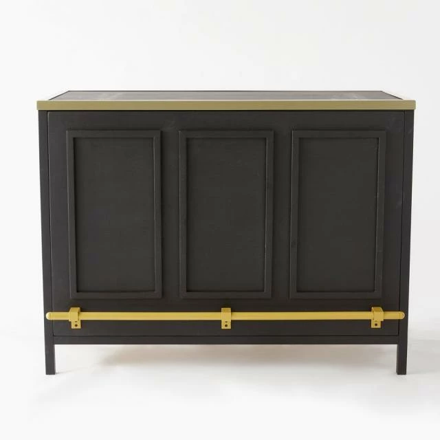 Comptoir industriel L120xP60xH90cm - noir et laiton Sortie ???? Comptoir Industriel L120xP60xH90cm - Noir Et Laiton ⭐ -LED Shop comptoir industriel l120xp60xh90cm noir et laiton 02