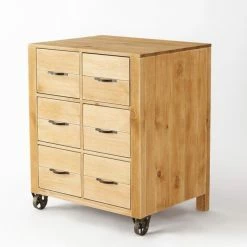 Top 10 ✔️ Comptoir L75xP60xH90cm Authentique Sur Roulettes & 6 Tiroirs - Pin Massif Teinté ⭐ -LED Shop comptoir l75xp60xh90cm authentique sur roulettes 6 tiroirs pin massif teinte 04