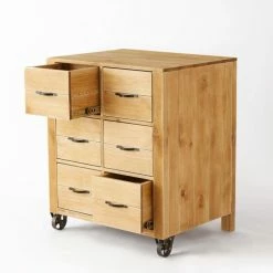 Top 10 ✔️ Comptoir L75xP60xH90cm Authentique Sur Roulettes & 6 Tiroirs - Pin Massif Teinté ⭐ -LED Shop comptoir l75xp60xh90cm authentique sur roulettes 6 tiroirs pin massif teinte 06