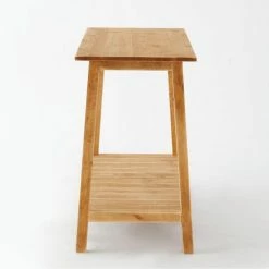 Bon marché ⭐ Console 2 Niveaux L110 X P45 X H75 Cm Bois Contemporain ⭐ -LED Shop console 2 niveaux l110 x p45 x h75 cm bois contemporain 03