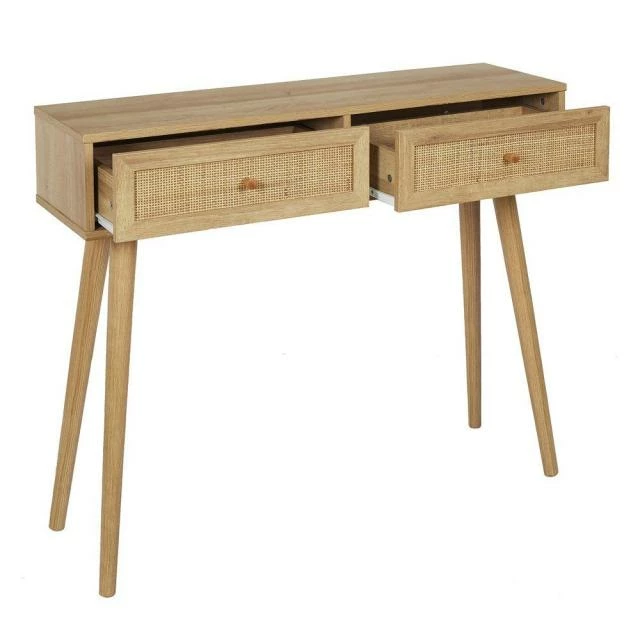 Console bois avec 2 tiroirs décoration en rotin Bon marché ???? Console Bois Avec 2 Tiroirs Décoration En Rotin ???? -LED Shop console bois avec 2 tiroirs decoration en rotin 03