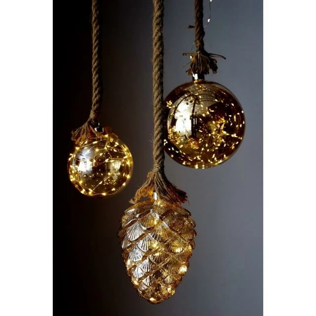 Corde avec pomme de pin lumineuse en verre fumé Ø17cm Meilleur prix ???? Corde Avec Pomme De Pin Lumineuse En Verre Fumé Ø17cm ???? -LED Shop corde avec pomme de pin lumineuse en verre fume o17cm 02
