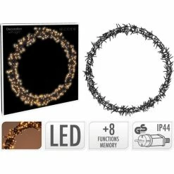 Top 10 ⌛ Couronne De Noël Lumineuse 500 Leds Extra Blanc Chaud ø58cm ????