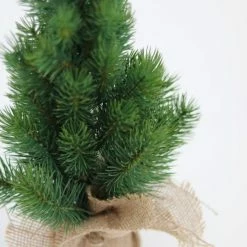 Meilleur prix ???? Décoration De Noël - 2 Sapins Artificiels De Table, Pot Jute, H.40cm ⭐ -LED Shop decoration de noel 2 sapins artificiels de table pot jute h 40cm 03