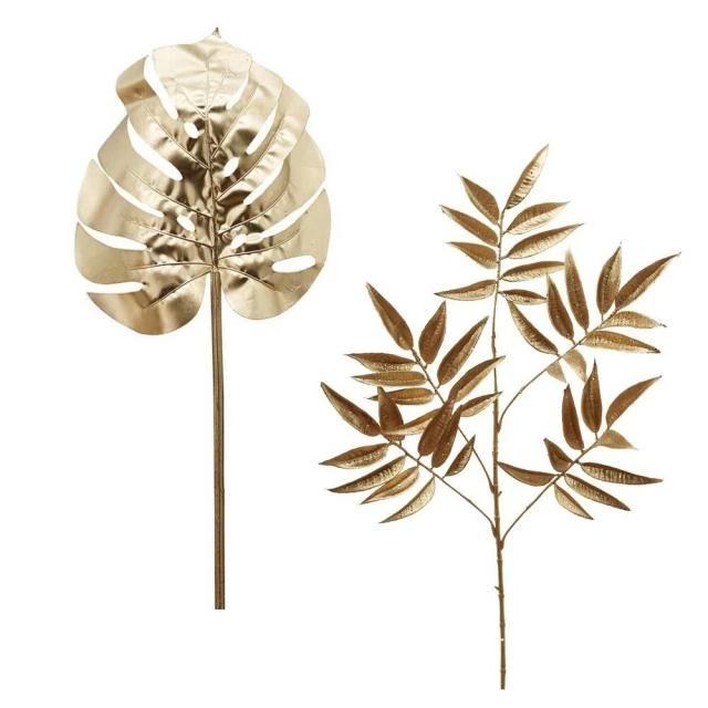 Décoration de noël - set de 2 tiges artificielles, h.75/85cm, or Meilleure affaire ???? Décoration De Noël - Set De 2 Tiges Artificielles, H.75/85cm, Or ???? -LED Shop decoration de noel set de 2 tiges artificielles h 75 85cm or 01