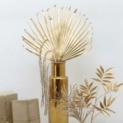 De gros ???? Décoration De Noël - Tiges Artificielles De Palme, H.80cm, Or ???? 2 De gros ???? Décoration De Noël - Tiges Artificielles De Palme, H.80cm, Or ???? -LED Shop decoration de noel tiges artificielles de palme h 80cm or 03