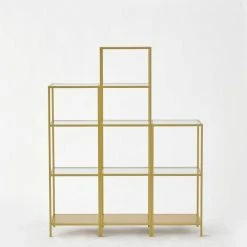 Budget ???? Etagère Cremagold L40 X P30 X H120 Cm ???? -LED Shop etagere cremagold l40 x p30 x h120 cm 04