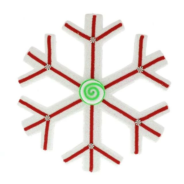 Flocon rouge et blanc 42X8X43CM Acheter ???? Flocon Rouge Et Blanc 42X8X43CM ???? -LED Shop flocon rouge et blanc