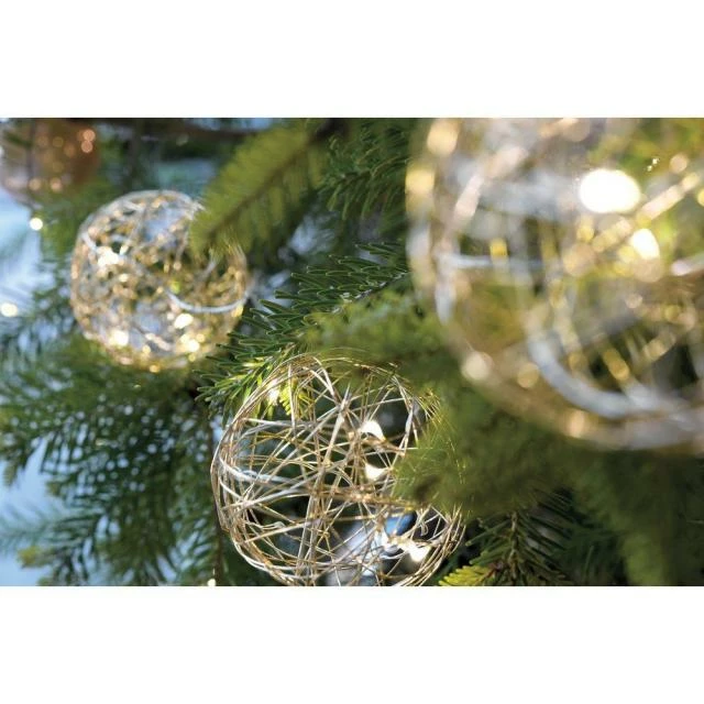 Guirlande de 10 boules or Ø8cm - 50 micro LED blanc chaud 1,8m Bon marché ???? Guirlande De 10 Boules Or Ø8cm - 50 Micro LED Blanc Chaud 1,8m ???? -LED Shop guirlande de 10 boules or o8cm 50 micro led blanc chaud 1 8m 30