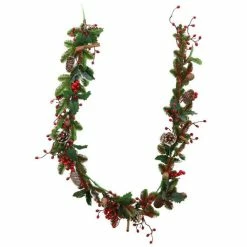 Tout neuf ???? Guirlande Sapin Avec Baies Et Pommes De Pin L.120cm ⌛