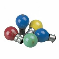 Promo ???? Lampe 4 Coloris B22 15W Pour Guirlande D'extérieur Pour Décoration - Par 24 ????