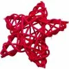 Vente flash ???? Lot De 50 Suspensions, Forme étoile En Rotin Rouge - 6x6x1.5 Cm - Par 40 ????