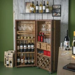 Meilleure affaire ✔️ Malle Bar à Roulettes 49 X 53 X 125cm ???? -LED Shop malle bar a roulettes 49 x 53 x 125cm 30