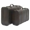 Les meilleures critiques de ???? Malles Vintage En Bois Et Cuir Marron 48x31x16,5 + 53x38x20cm ????