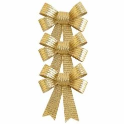 Le moins cher 😉 Noeuds Or 10x12,7cm - Par 3 💯