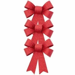 Tout neuf 🛒 Noeuds Rouge 10x12,7cm - Par 3 ⭐