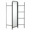 Acheter ???? Paravent Métal Noir Penderie + Miroir + Barres L138 X H171cm ????