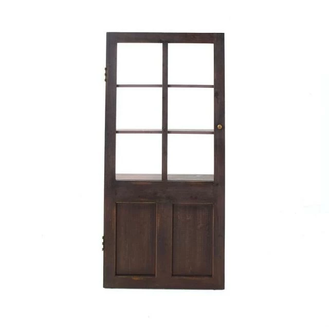 Meilleur prix ???? Porte Décorative En Bois Avec étagères L 85 X P 20 X H 180cm ✨ -LED Shop porte decorative en bois avec etageres l 85 x p 20 x h 180cm 02