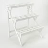 Meilleure vente ???? Présentoir 3 Niveaux Bois Blanc 60x50x70cm ⌛