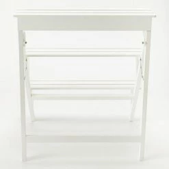 Meilleure vente ???? Présentoir 3 Niveaux Bois Blanc 60x50x70cm ⌛ -LED Shop presentoir 3 niveaux bois blanc 60x50x70cm 03