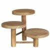 Promo ???? Présentoir En Bois 3 Plateaux Ø29 H20,5cm ⭐
