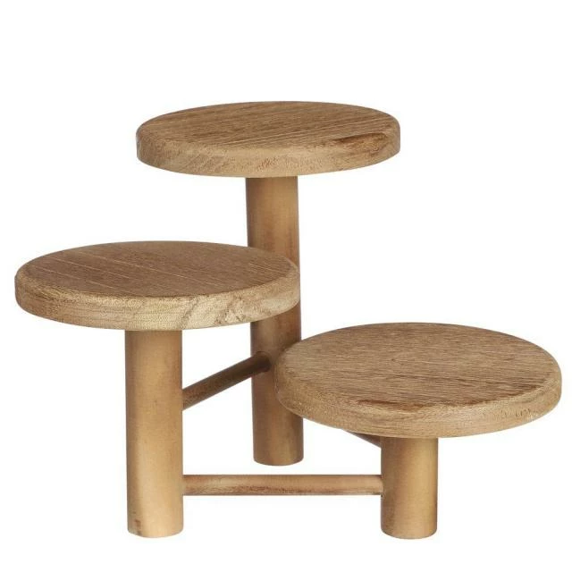 Présentoir en bois 3 plateaux Ø29 H20,5cm Promo ???? Présentoir En Bois 3 Plateaux Ø29 H20,5cm ⭐ -LED Shop presentoir en bois 3 plateaux o29 h20 5cm 01