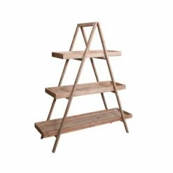 Grosses soldes ???? Présentoir Pliant En Bois Patiné 130x44x146 ????