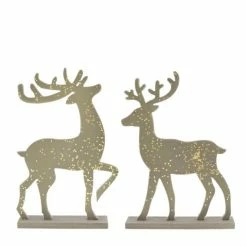 Le moins cher 😀 Renne à Pois Or L 22 X P 5 X H 31 Cm - 2 Modèles Possibles 🤩
