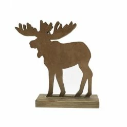 Offres ???? Renne En Bois Sur Socle L 32,5 X P 10 X H 33 Cm ???? -LED Shop renne en bois sur socle l 32 5 x p 10 x h 33 cm 03