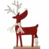 Meilleur prix ???? Renne Rouge Sur Socle 24x4x32cm - 2 Modèles Possibles ????