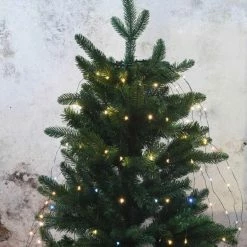 Vente flash ⌛ Rideau Pour Sapin Micro Led Blanc Chaud - 1,20 M ????